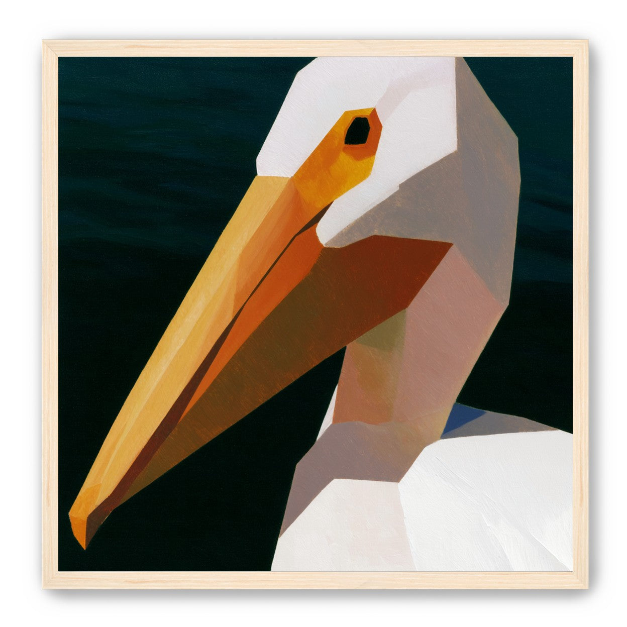 The beak cuts the dark