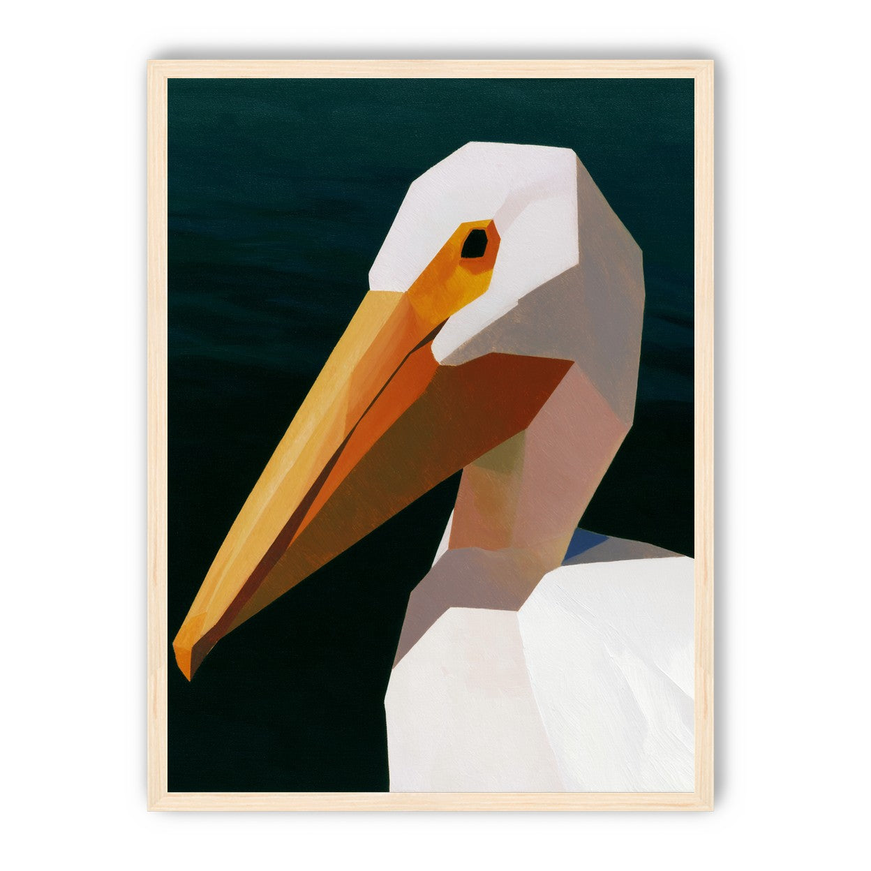 The beak cuts the dark