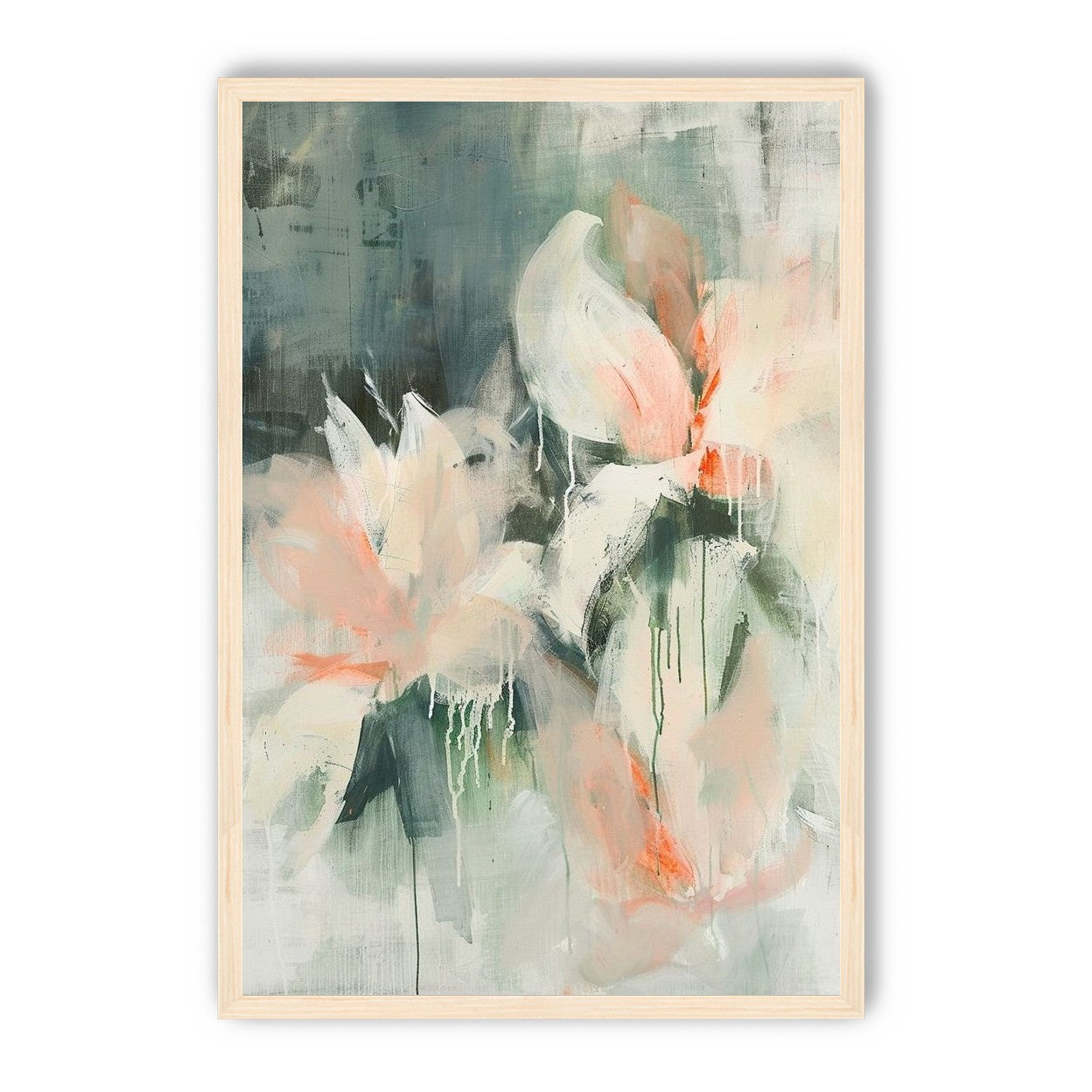 Drips on pale petals