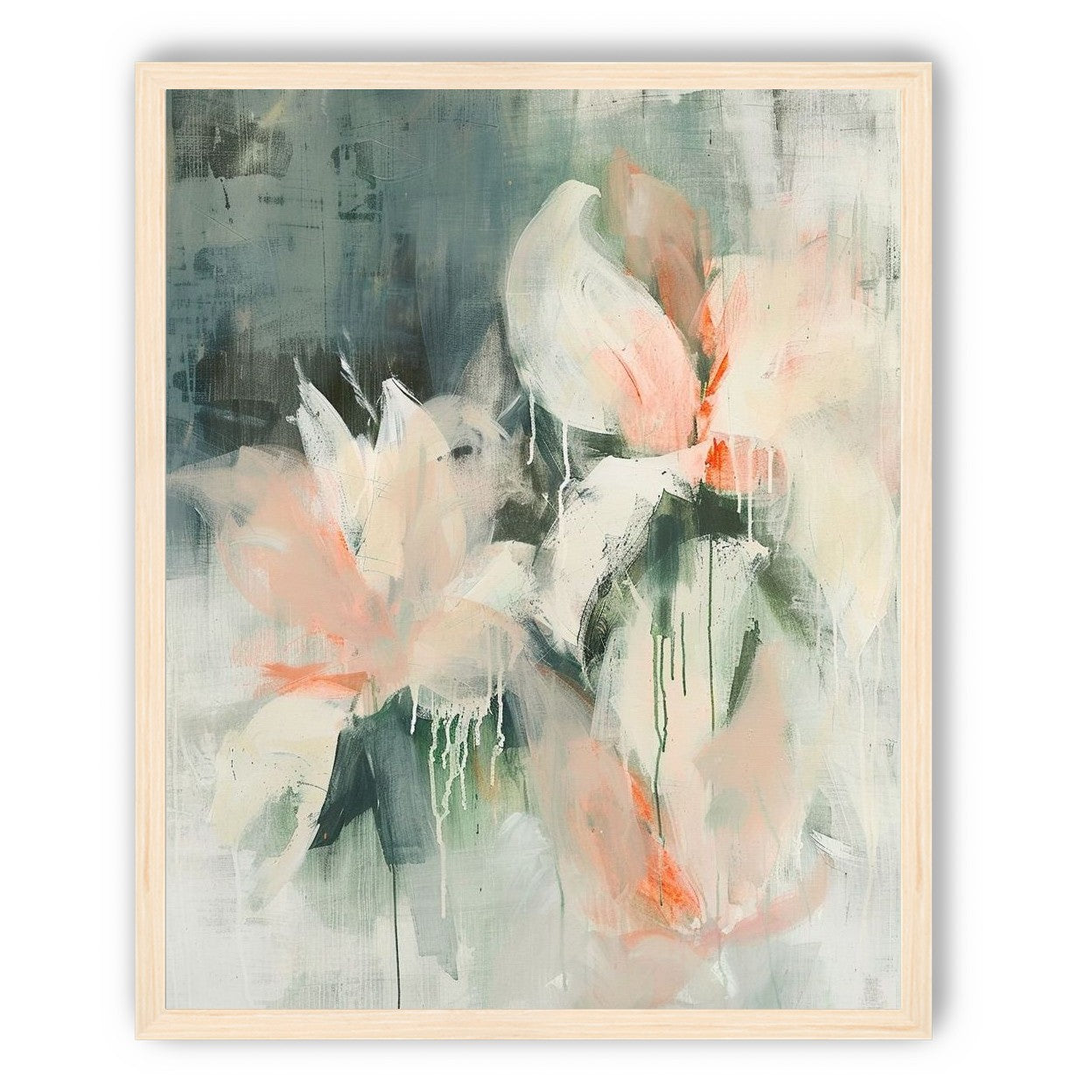 Drips on pale petals