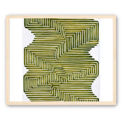 Olive bands in white quiet