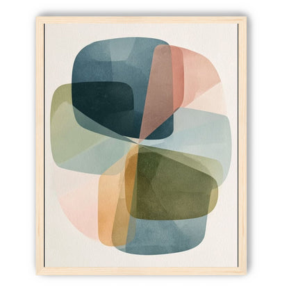 Teal turns through ochre