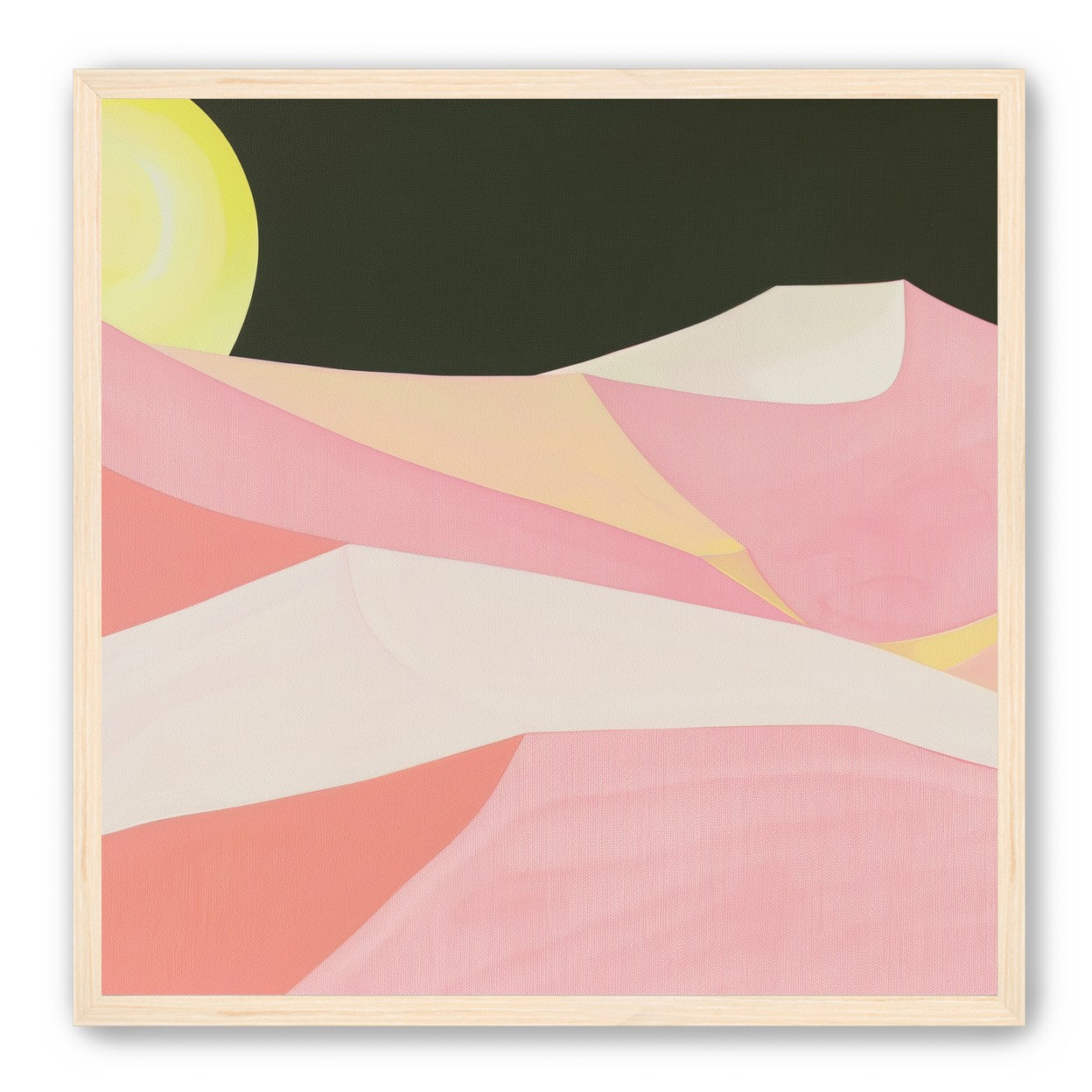 Sun over folded dunes