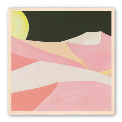 Sun over folded dunes