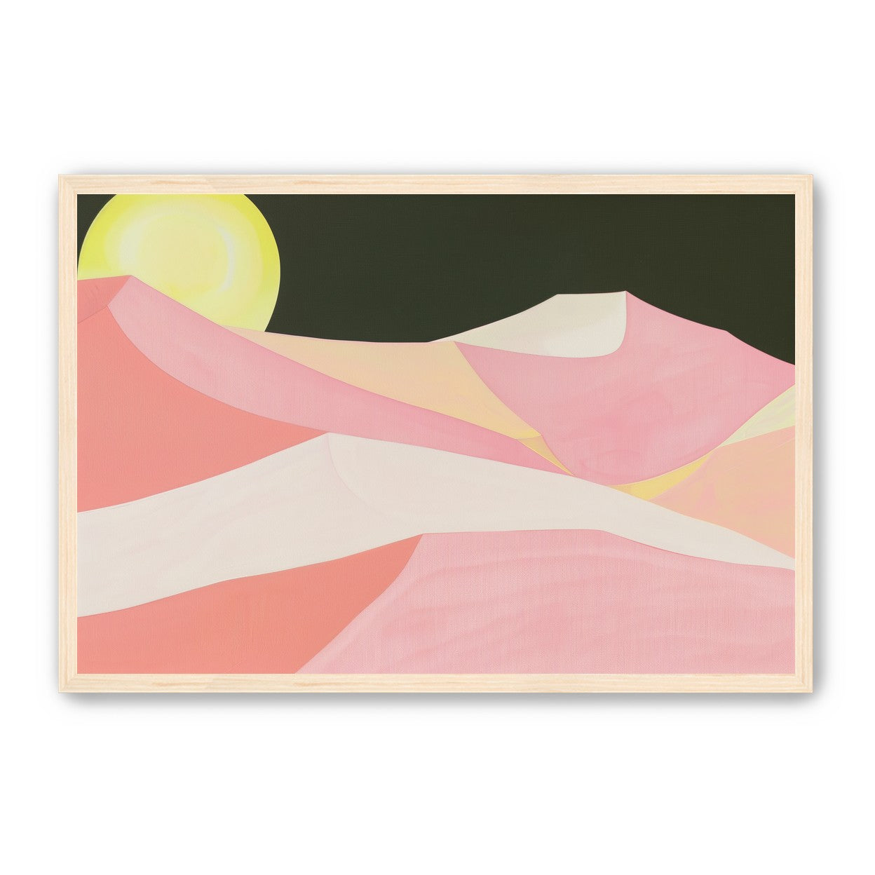 Sun over folded dunes