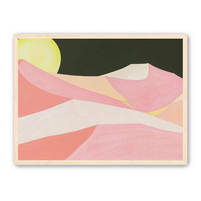 Sun over folded dunes