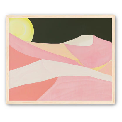 Sun over folded dunes