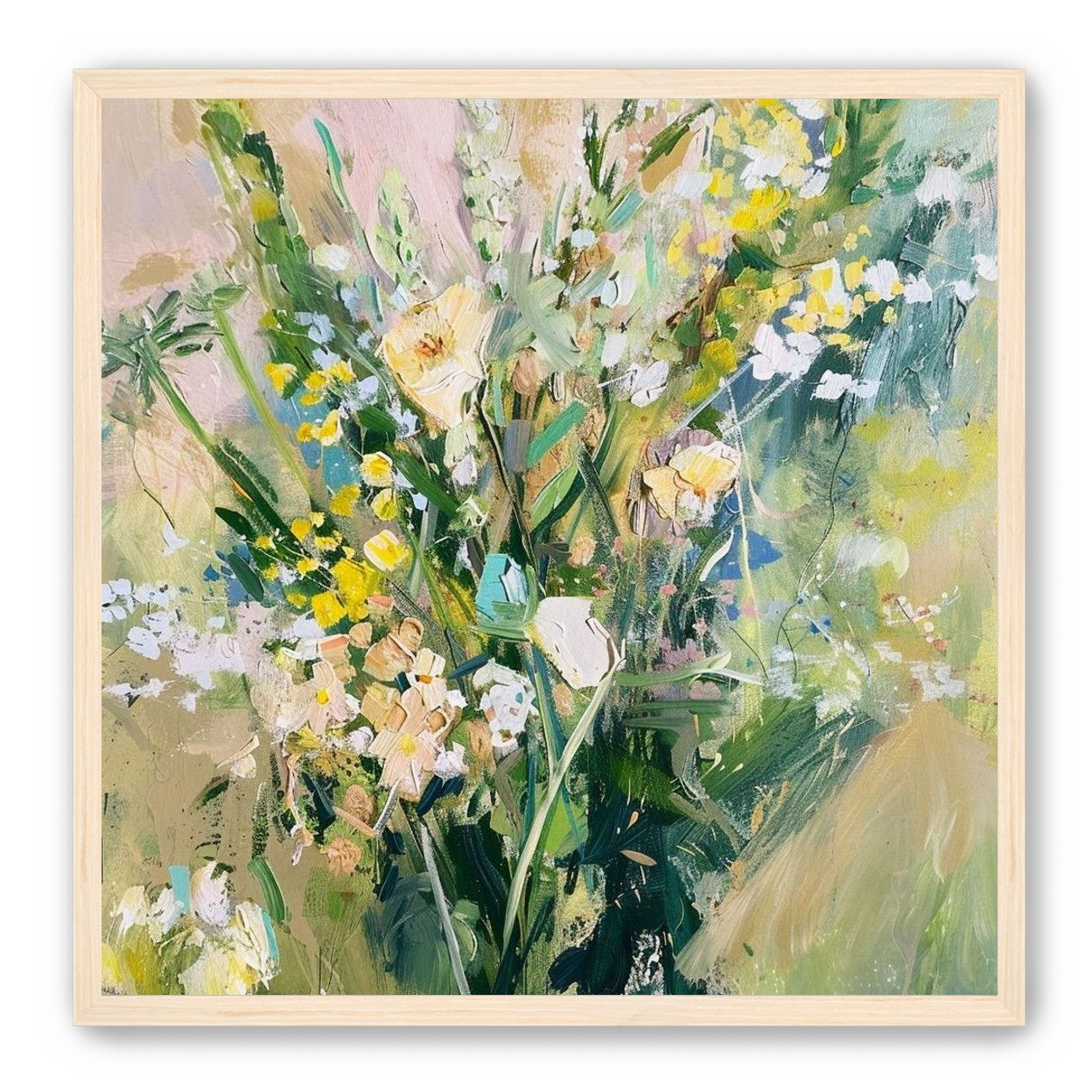 Wildflowers leaning into light