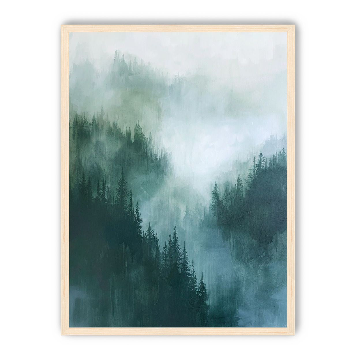 Mist caught in the pines