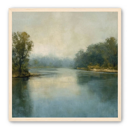 Misty bend in the river
