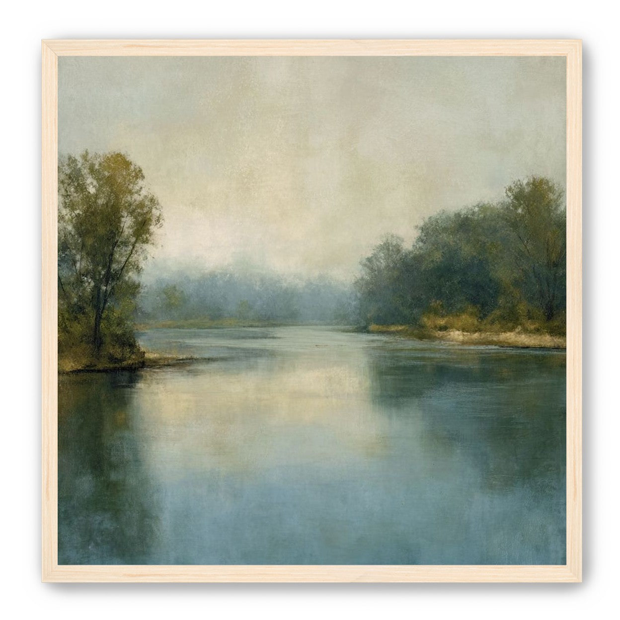 Misty bend in the river