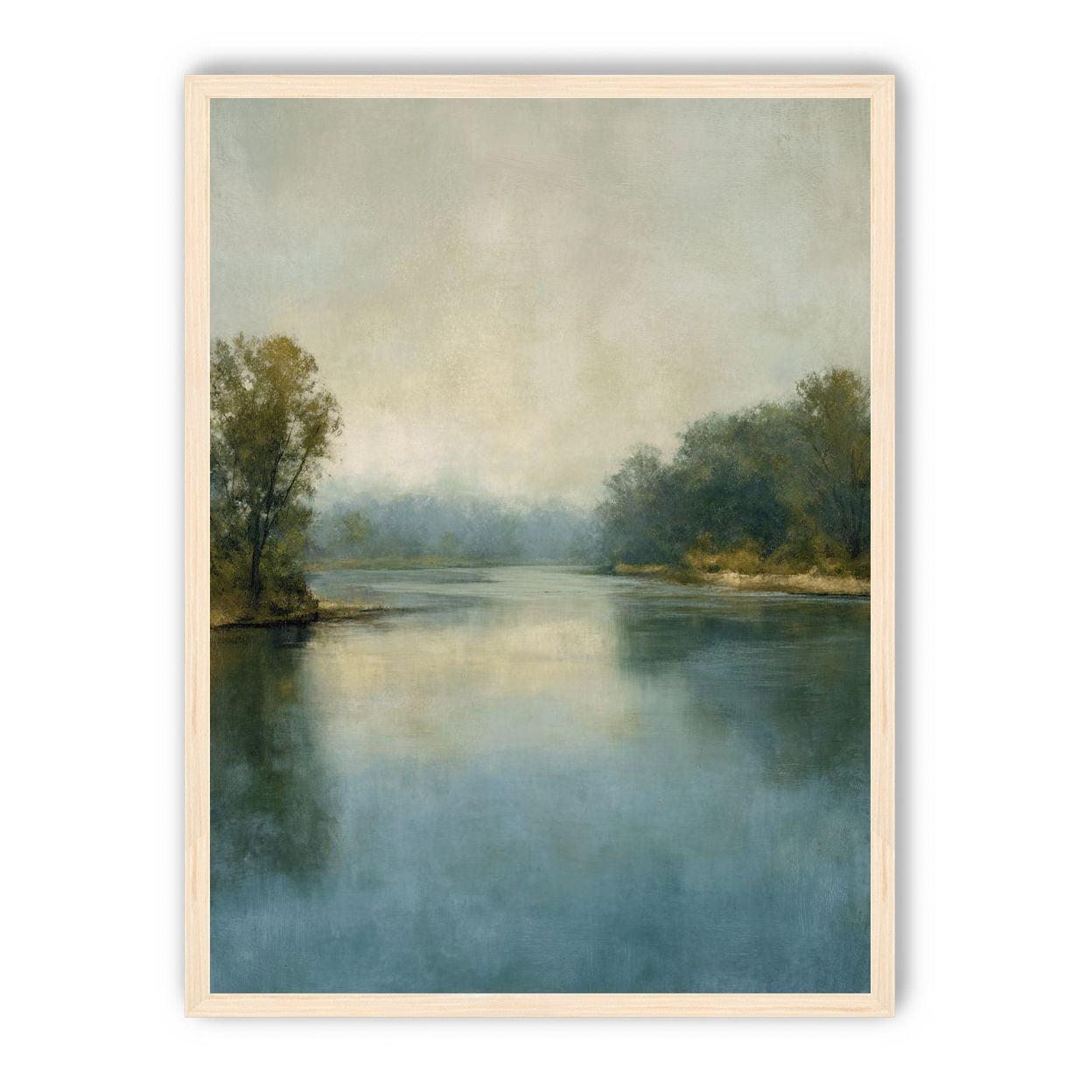 Misty bend in the river