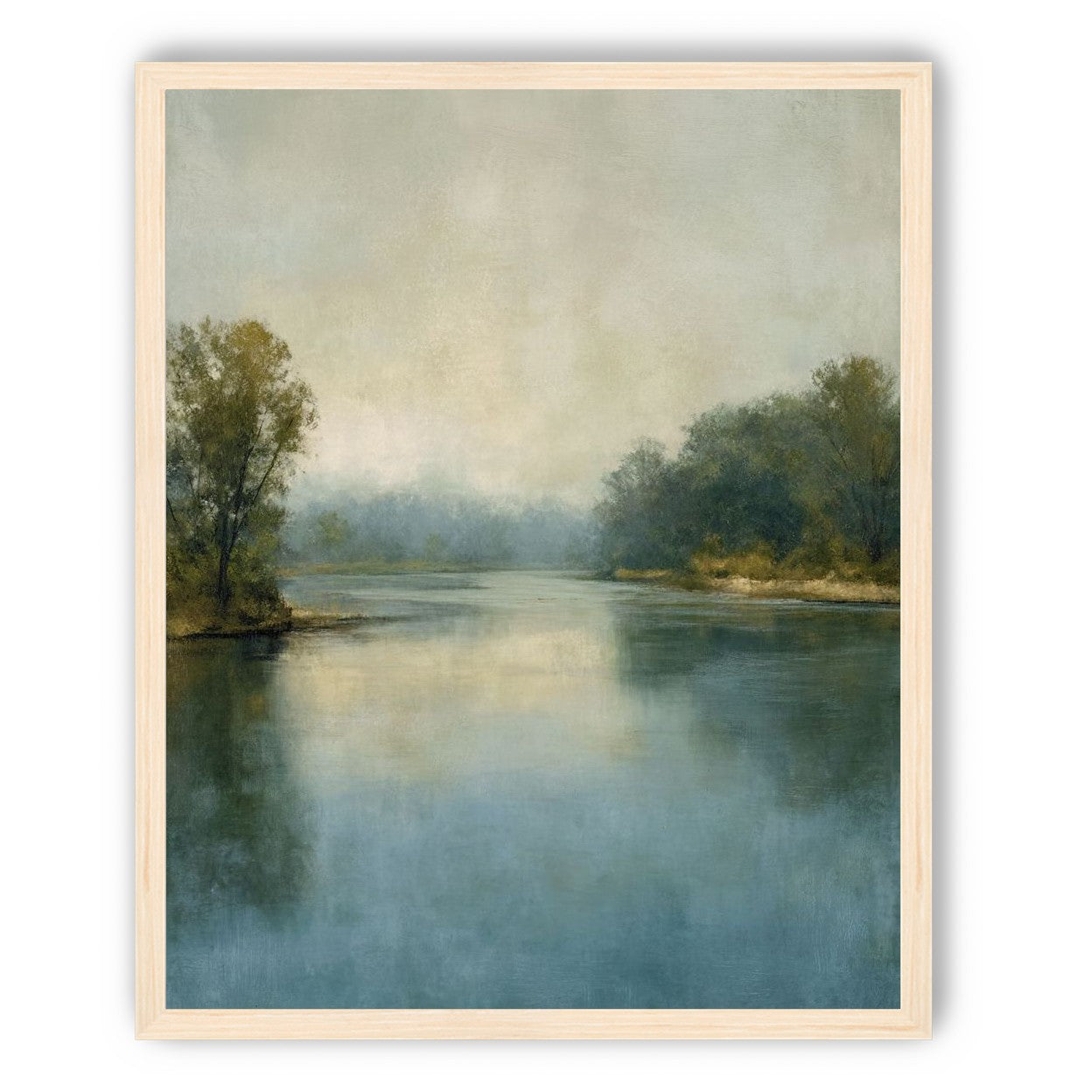 Misty bend in the river