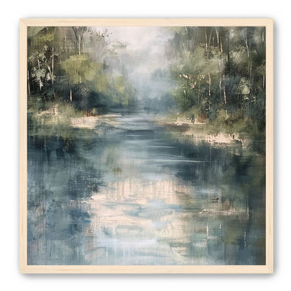 Pale sky in blue water