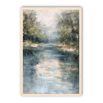 Pale sky in blue water