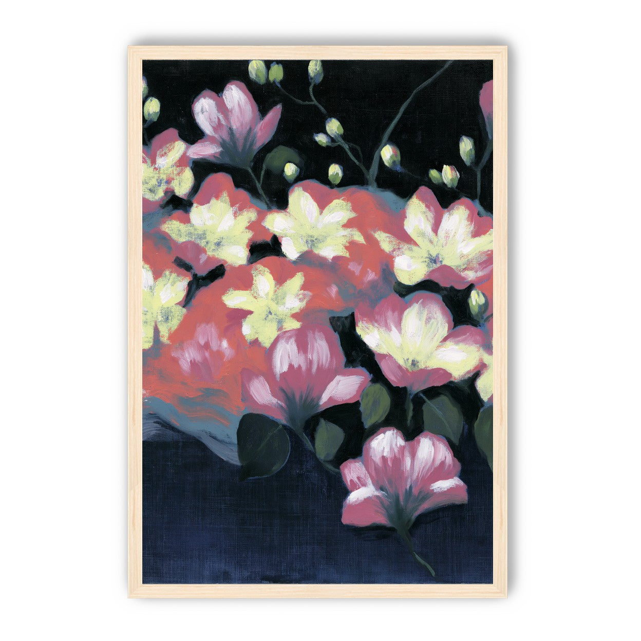 Flowers waking in the dark