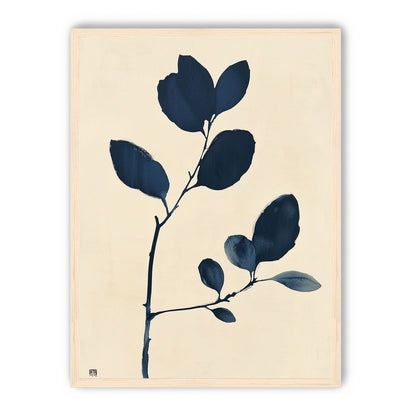 Ink leaves on bare stem