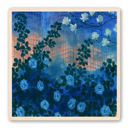 Roses climbing the grid