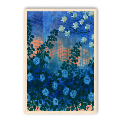 Roses climbing the grid