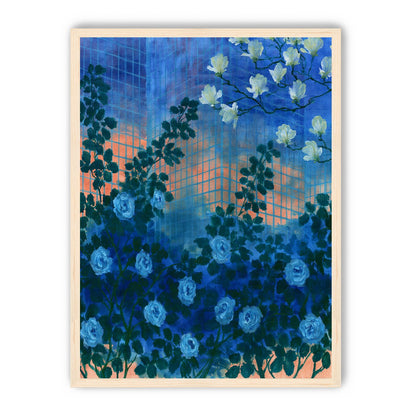 Roses climbing the grid