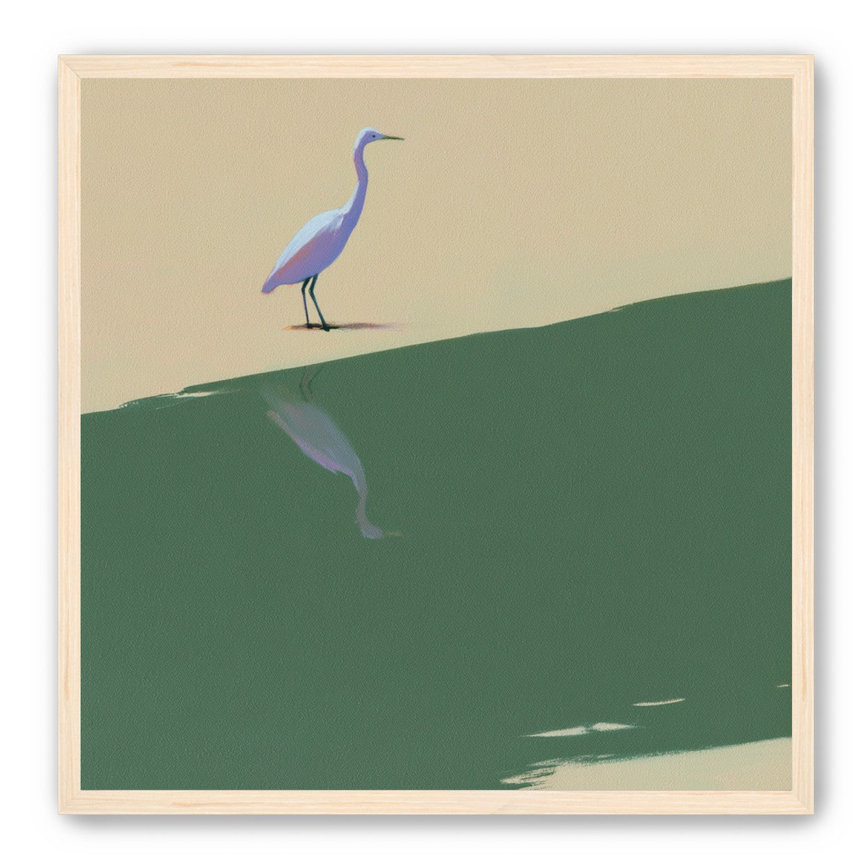 Where the egret doubles