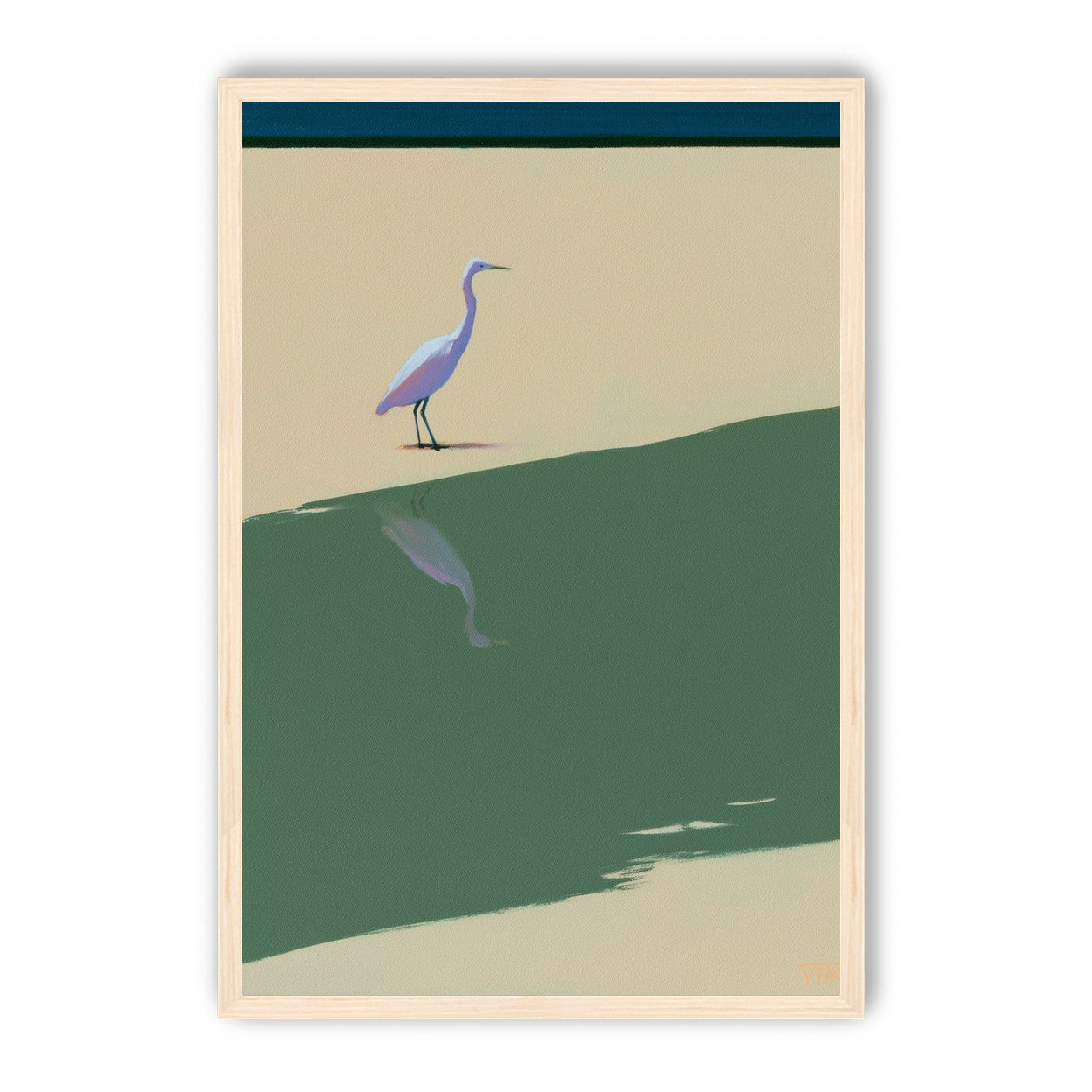 Where the egret doubles