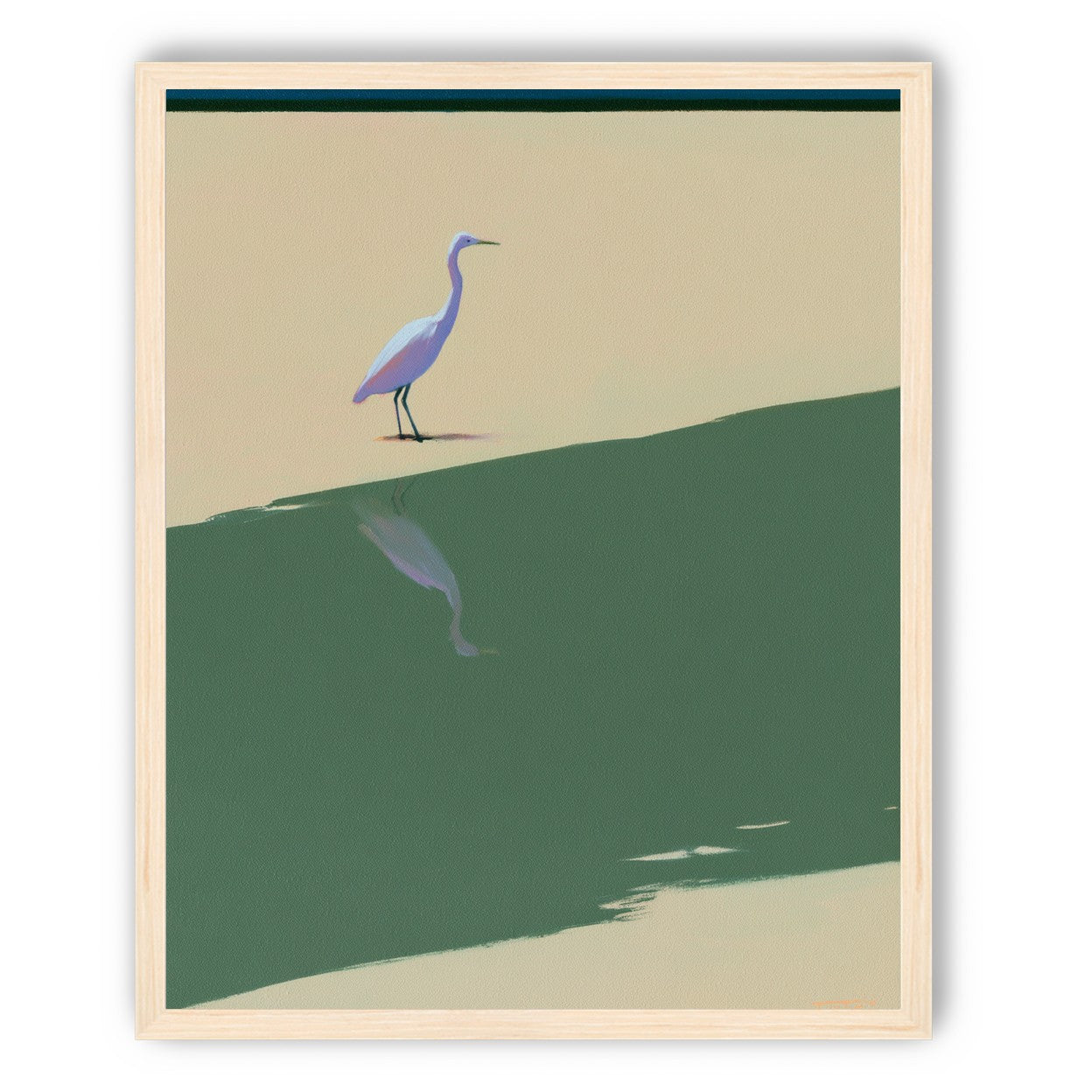 Where the egret doubles