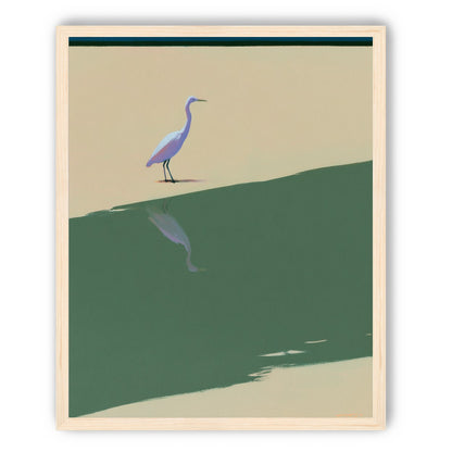 Where the egret doubles