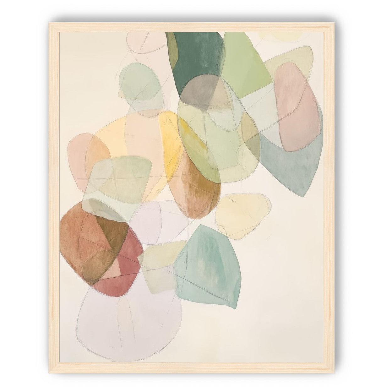 Layered Forms on Paper