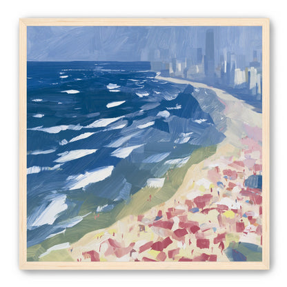 City towers above the surf
