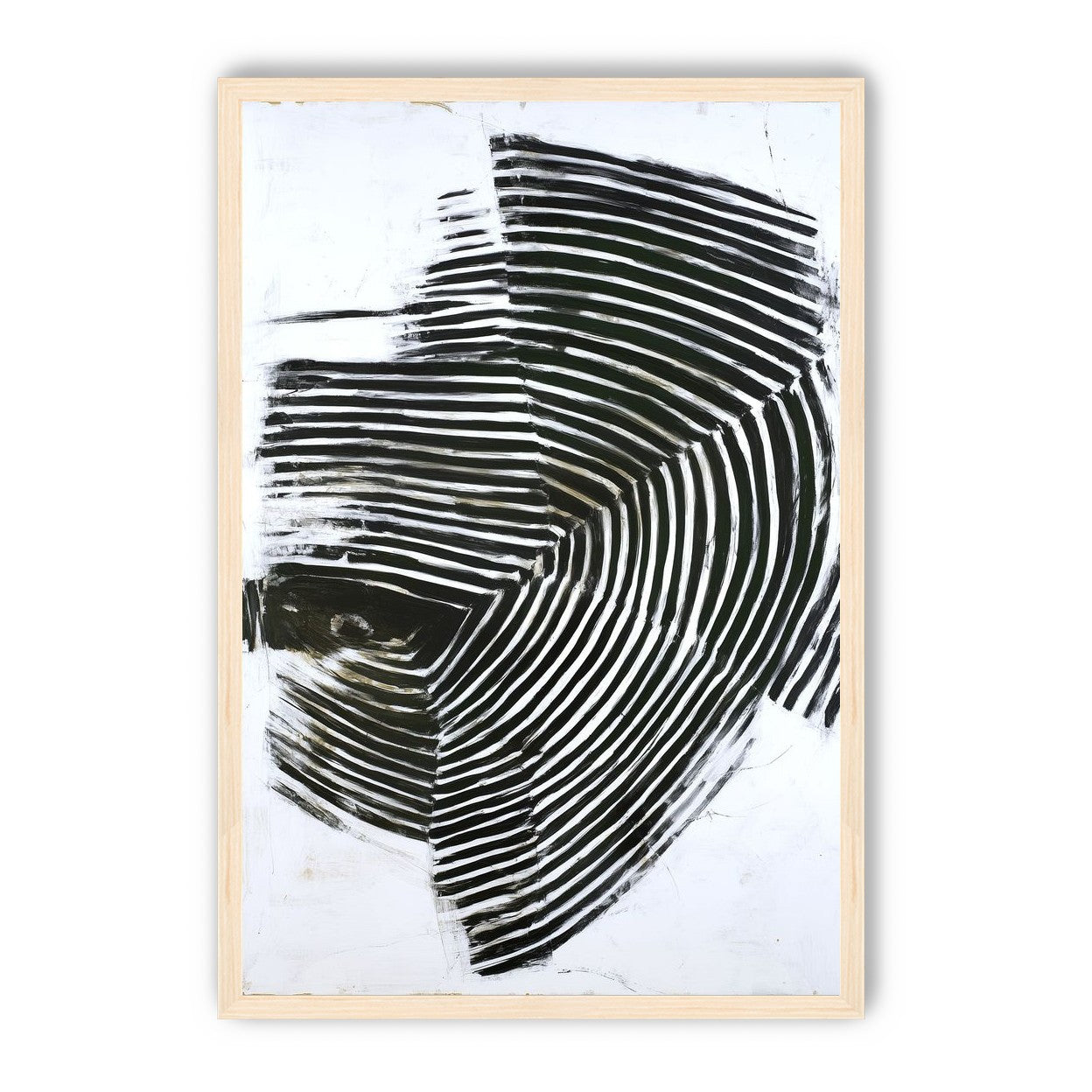 Black bands in white scrape