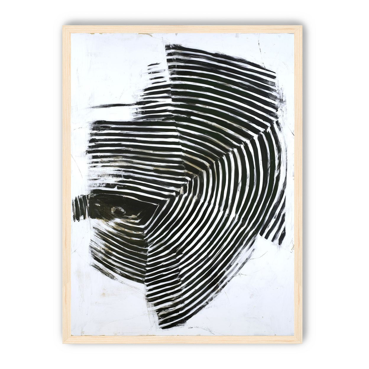 Black bands in white scrape