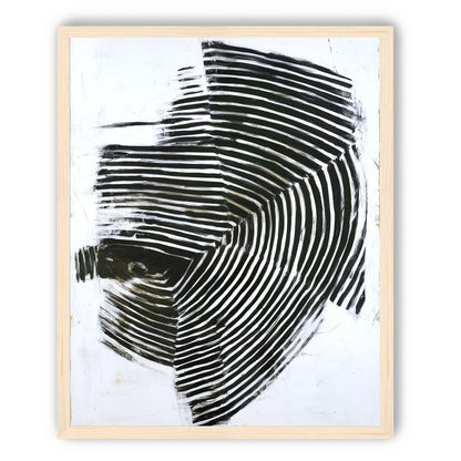 Black bands in white scrape