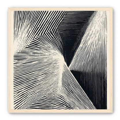 Where the lines break inward