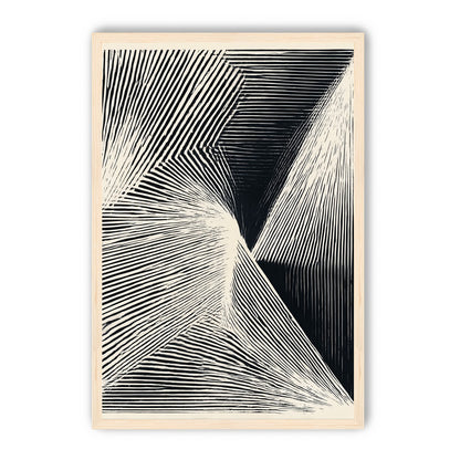 Where the lines break inward
