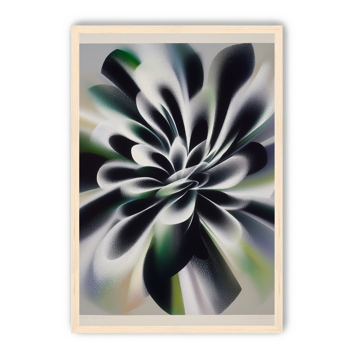 Speckled bloom in motion