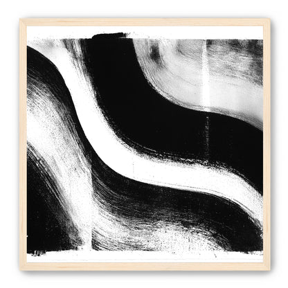 White cut through black