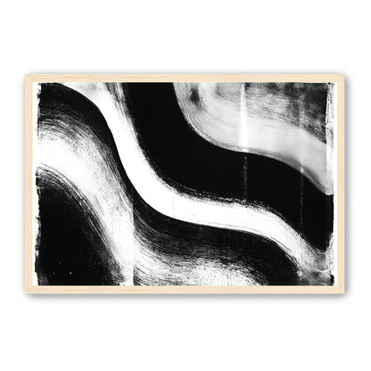 White cut through black