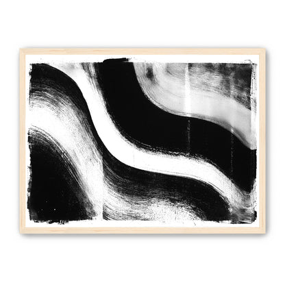 White cut through black