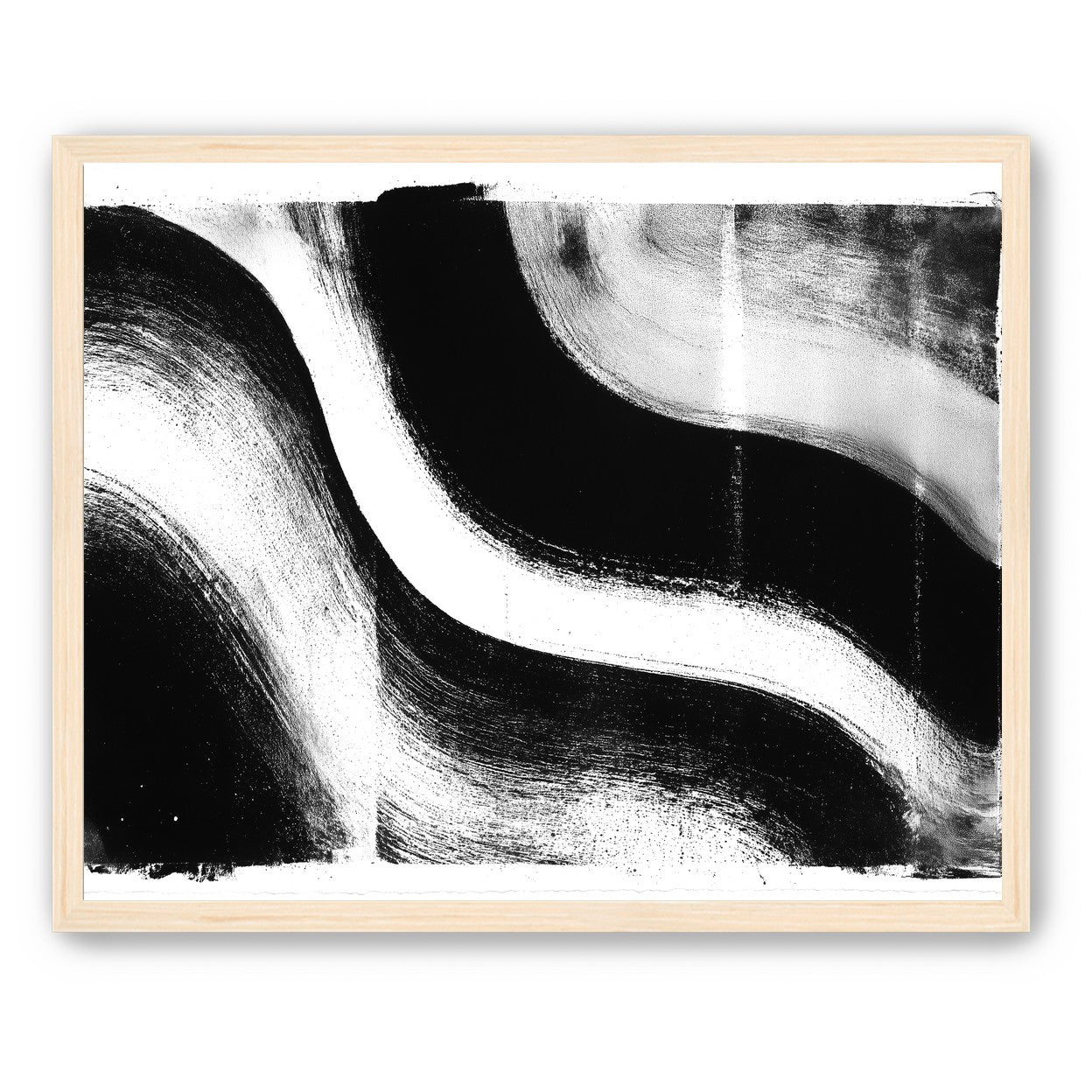 White cut through black