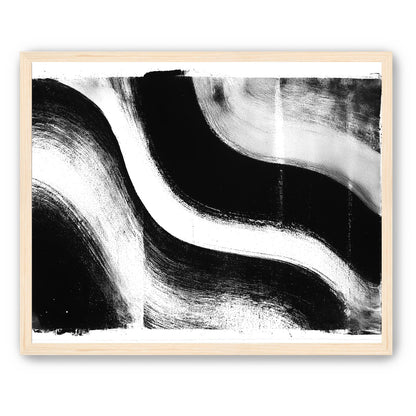 White cut through black