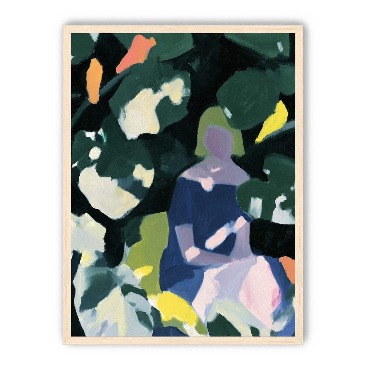 Figure in garden shadows