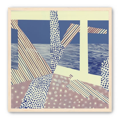 Stripes cut through dots
