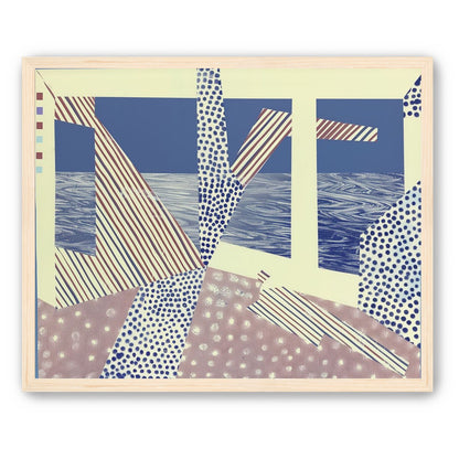 Stripes cut through dots