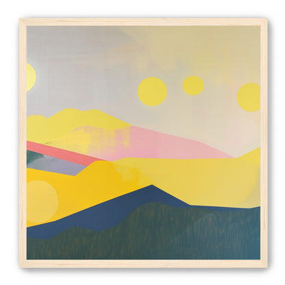 Many suns above the hills