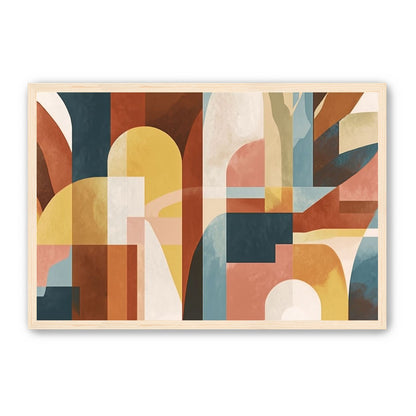 Ochre and Teal Held Apart