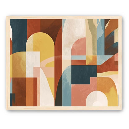 Ochre and Teal Held Apart