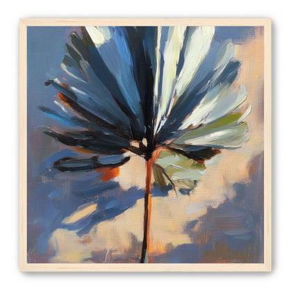 Veined Leaf in Thick Paint
