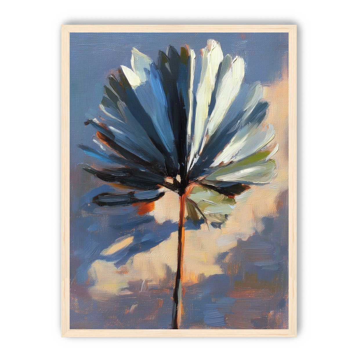 Veined Leaf in Thick Paint