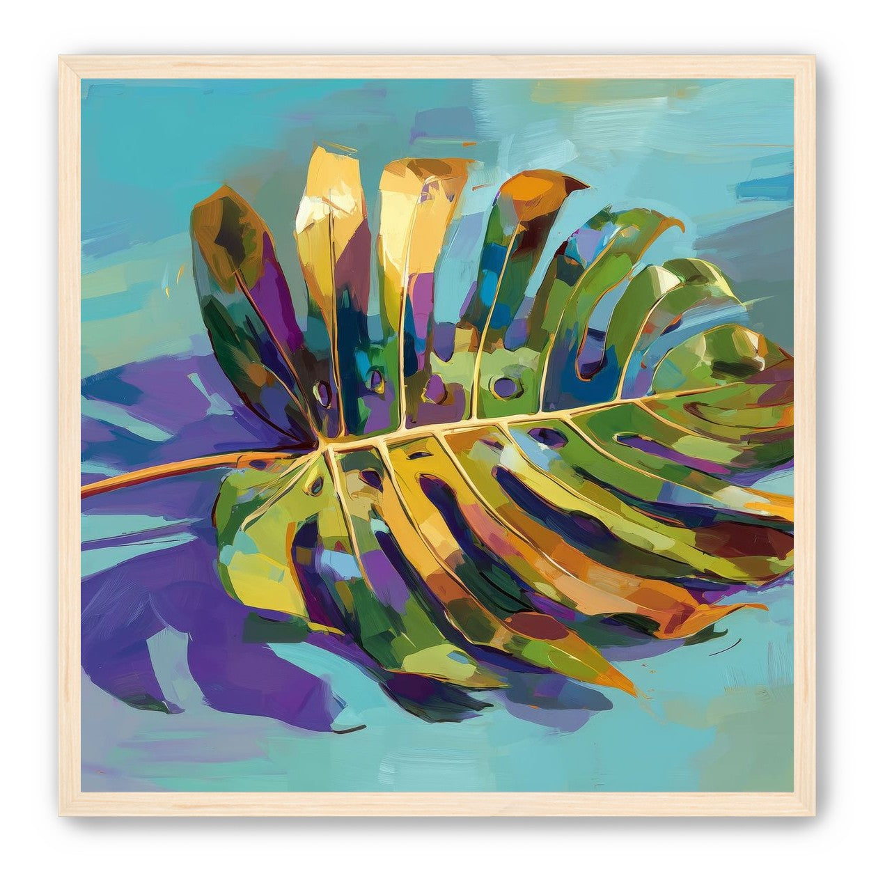 A Leaf Held in Color